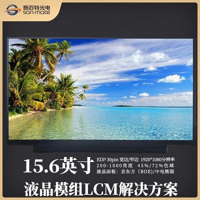 15.6 Inch 1920*1080 AUO LCD Module 500cd/M2 High Brightness With Backlight Driver